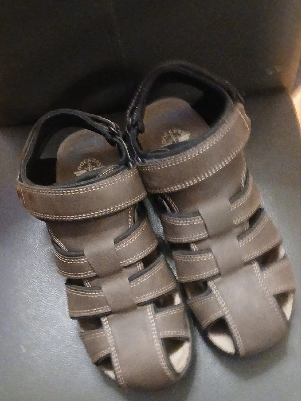 Men's Brown Leather Fisherman Sandals - Comfortable Casual Straps